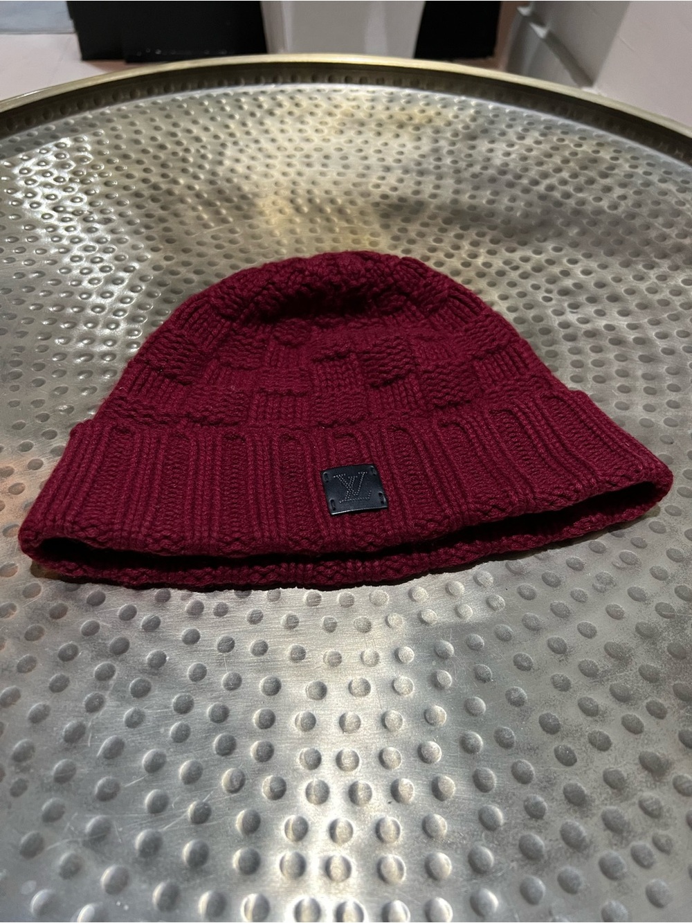 Louis Vuitton Damier Knit Cashmere Hat